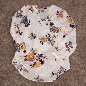 Old Navy Floral Tunic Shirt